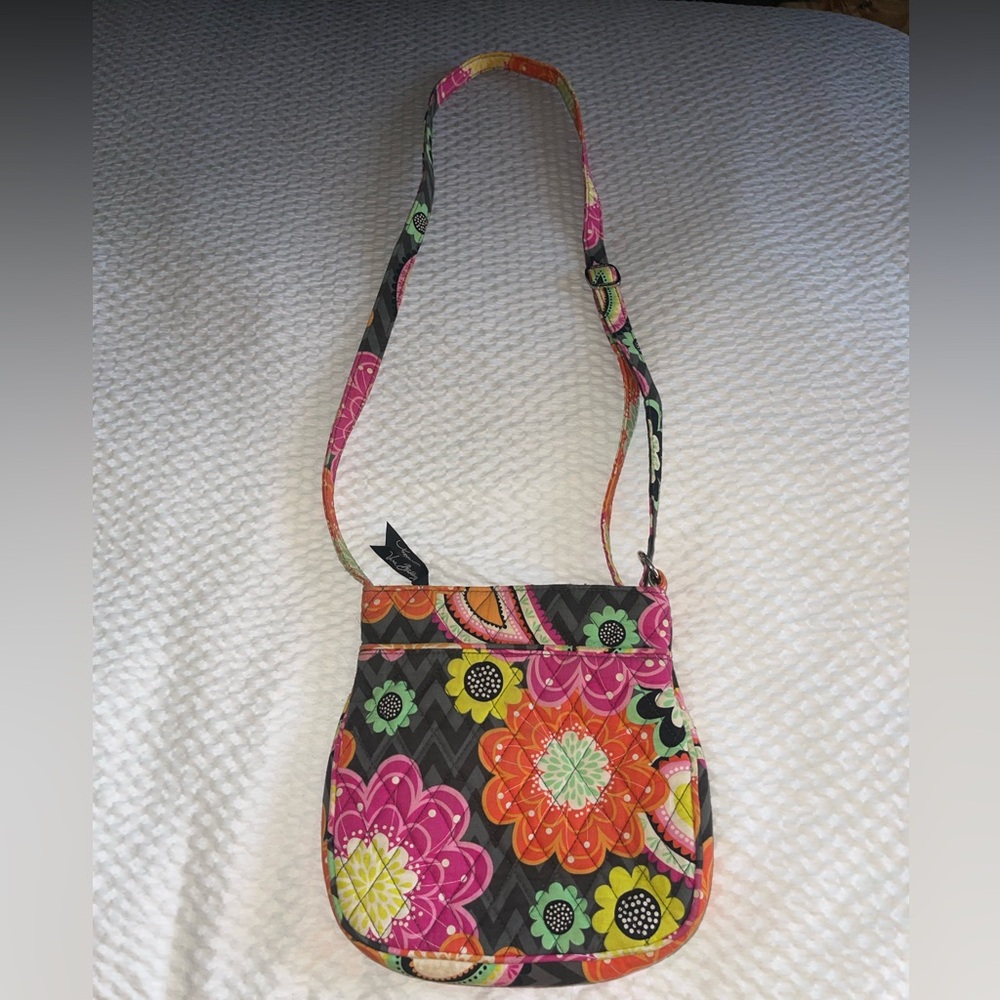 Vera Bradley “Ziggy Zania” (Fall, 2014 release) Vibrant Floral Crossbody Bag